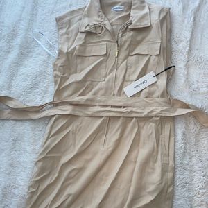 Calvin Klein tie waist dress